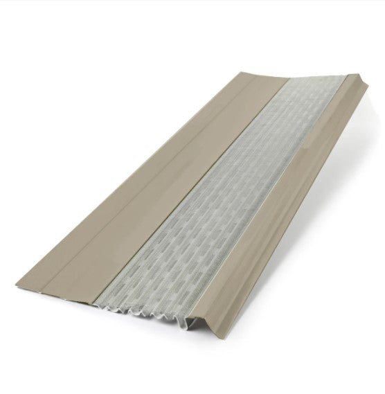 flat micromesh gutter guard clay
