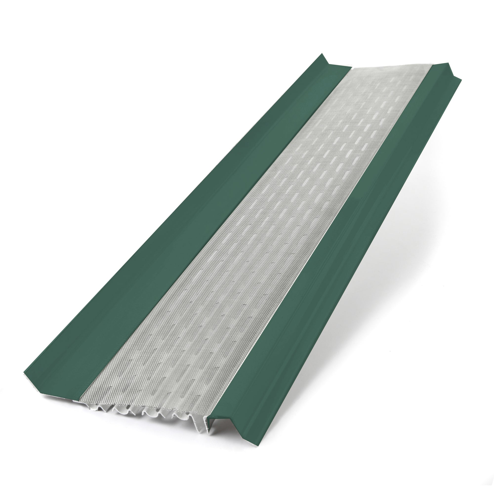 6 inch micromesh gutter guards forest green