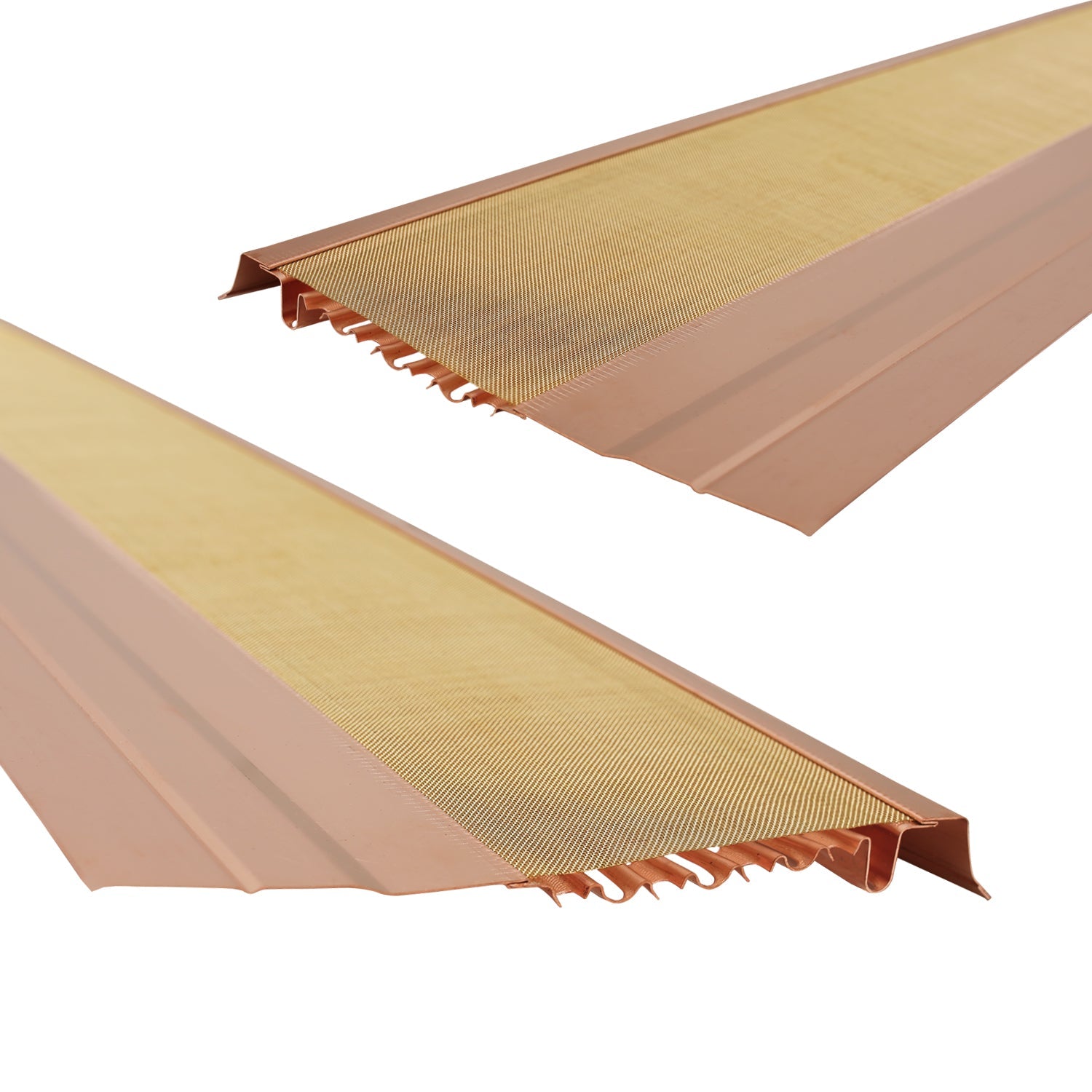 Flat Micromesh Gutter Guards - Copper - $27.00 per ft