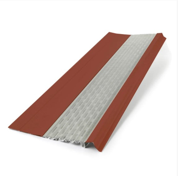 flat micromesh gutter guard scotch red