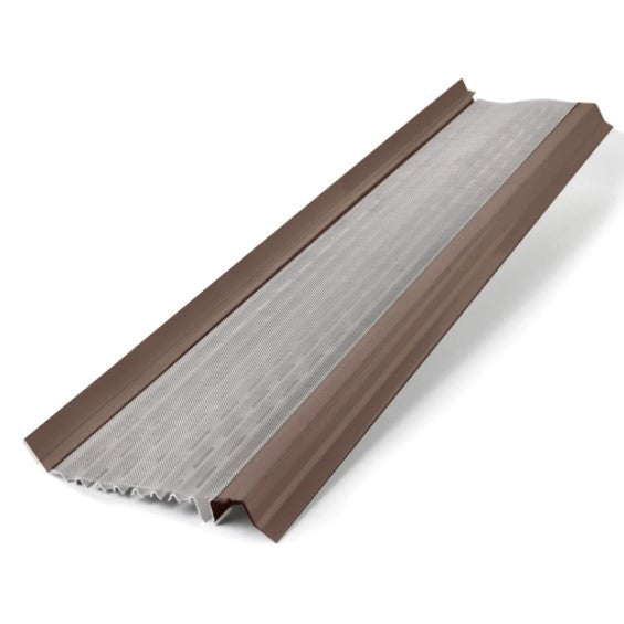 5 inch micromesh gutter guard brown