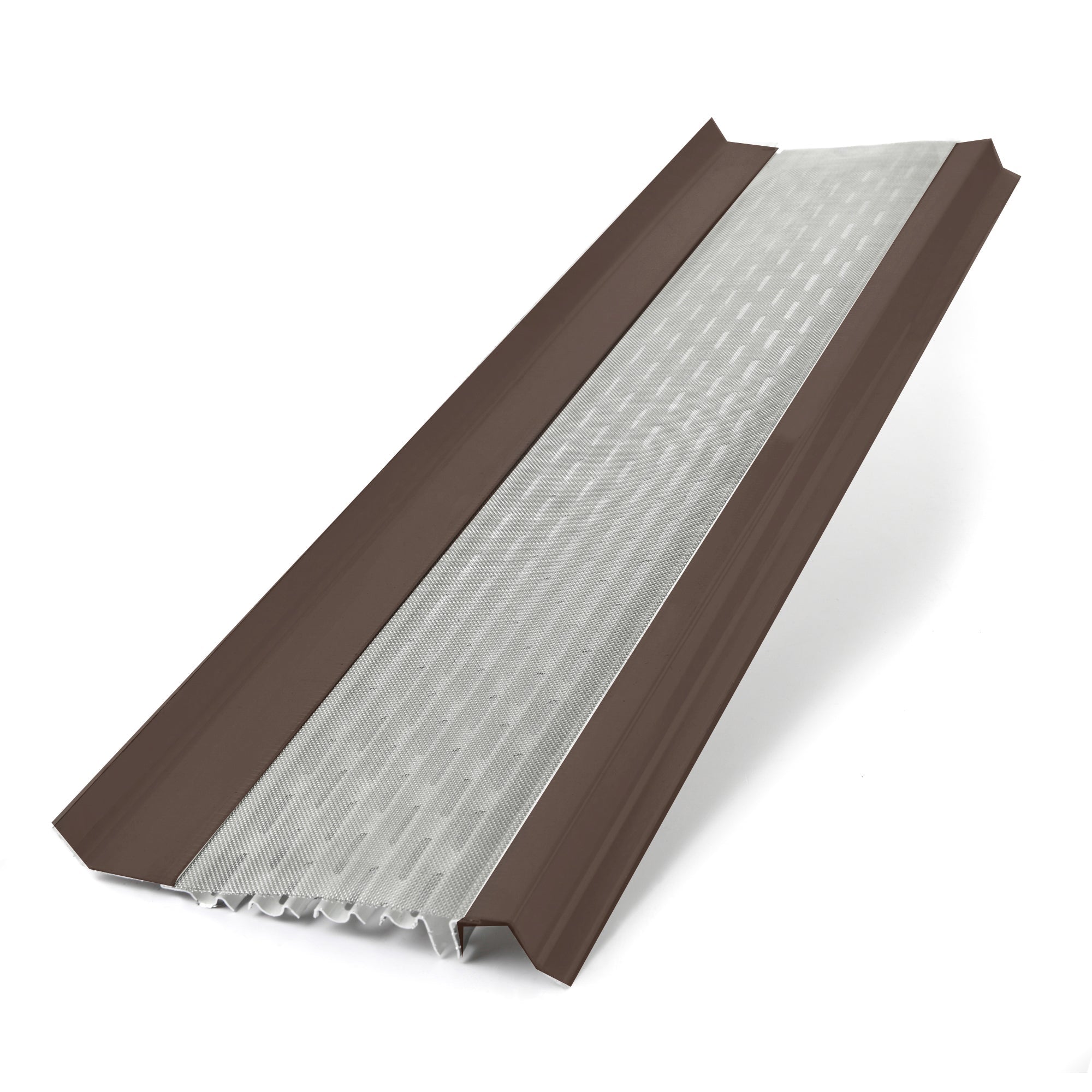6 inch micromesh gutter guards dark bronze