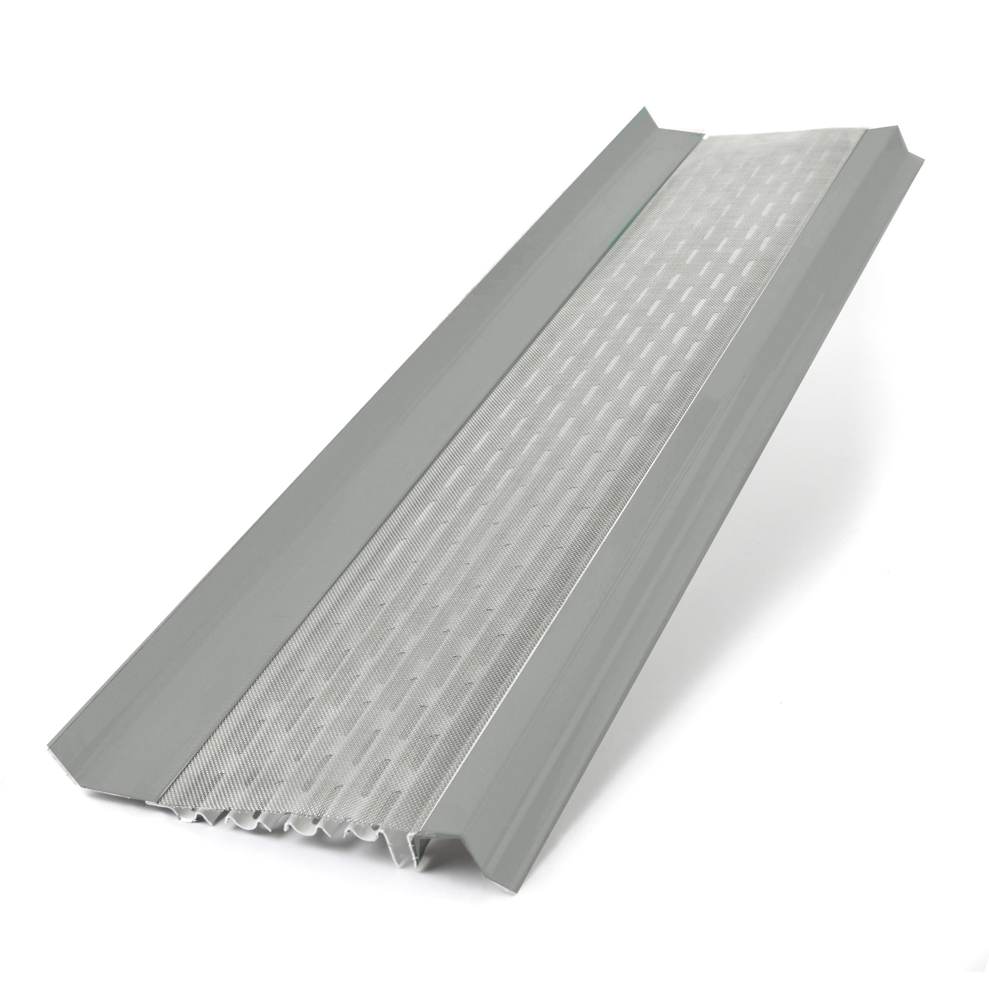 6 inch micromesh gutter guards light grey