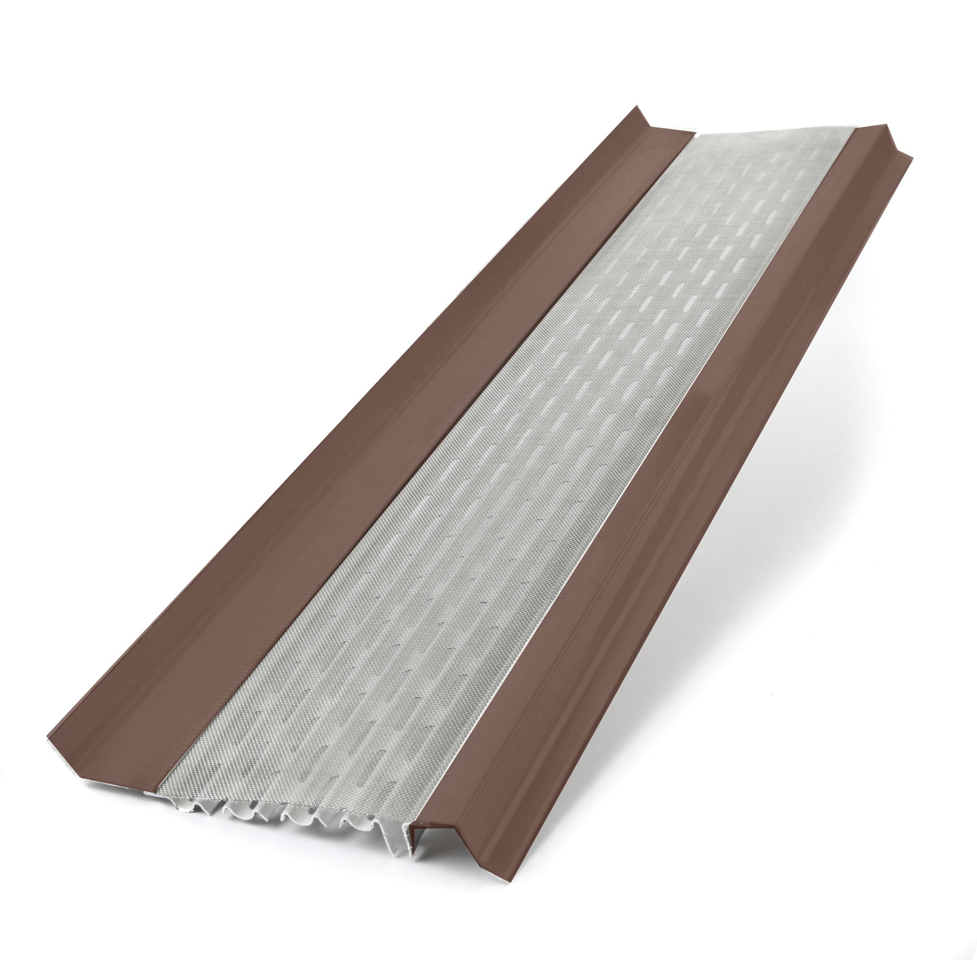 6 inch micromesh gutter guards muskat brown