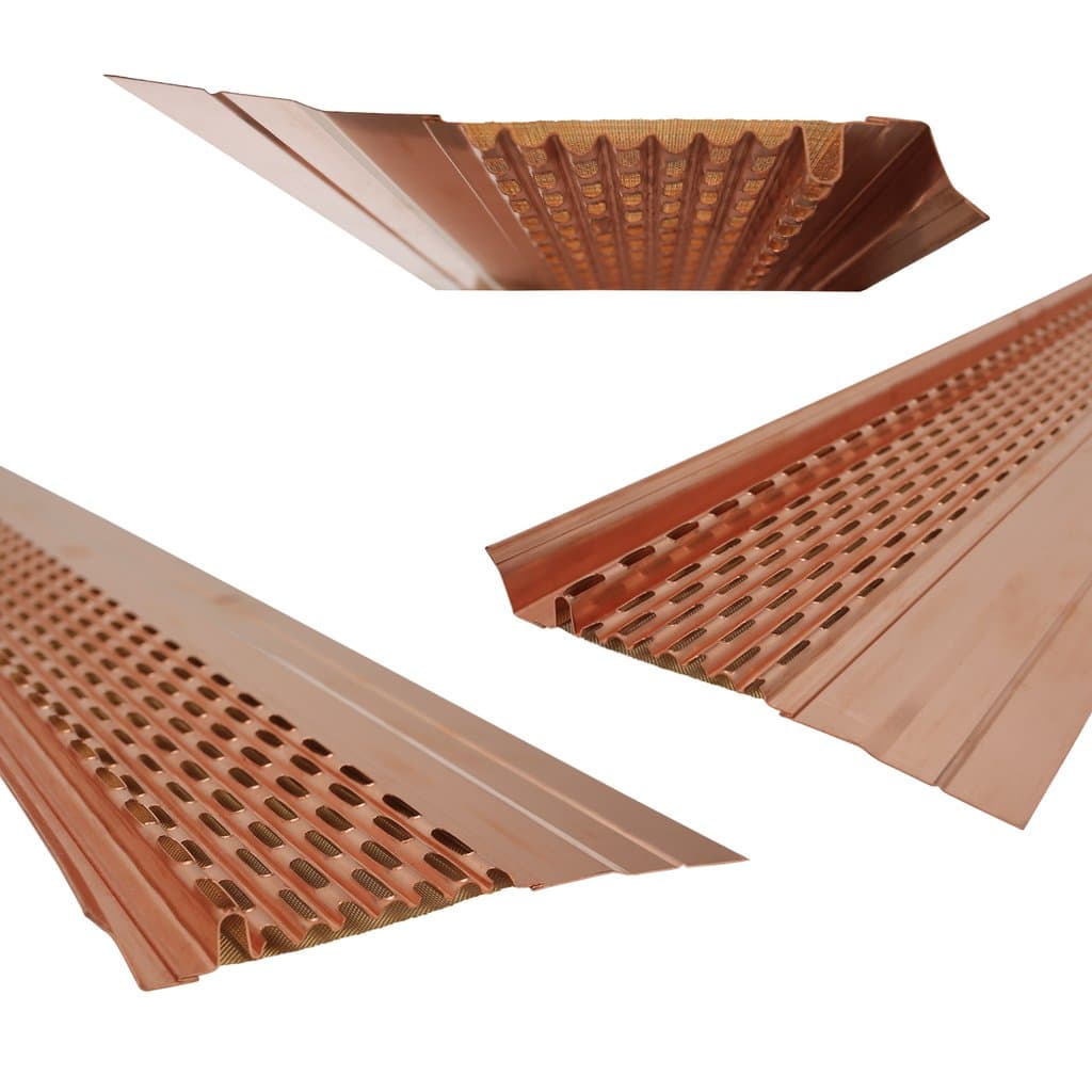 Flat Micromesh Gutter Guards - Copper - $27.00 per ft