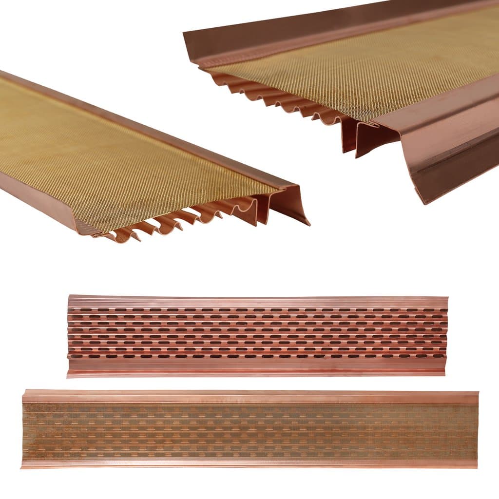5’’ Micromesh Gutter Guards - Copper - $22.20 per ft
